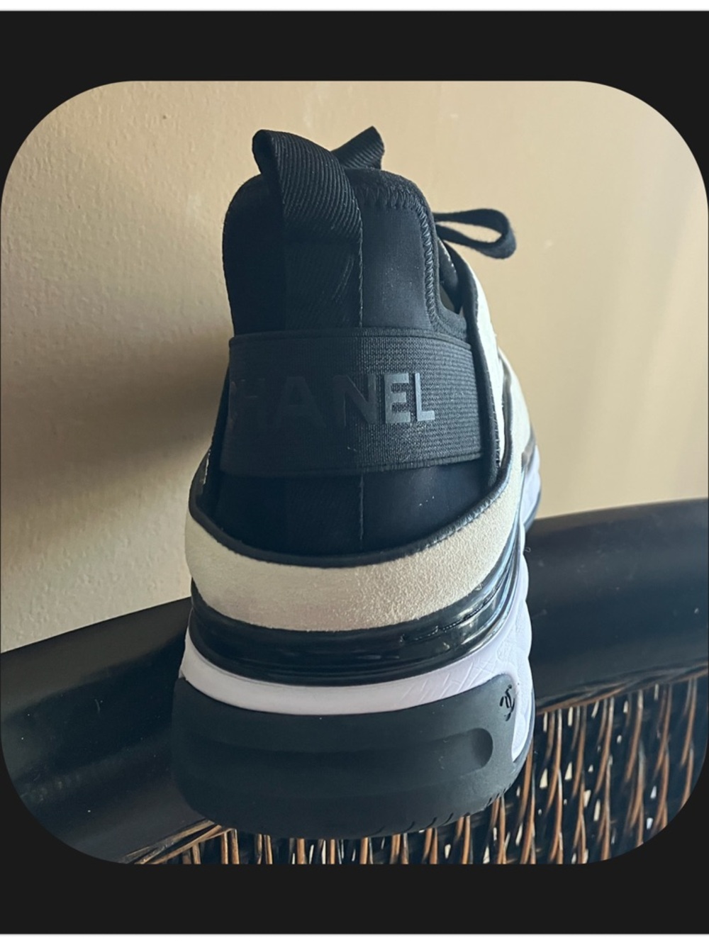 CHANEL Black and White Men's Designer Chunky Sneaker - Picture 3 of 4